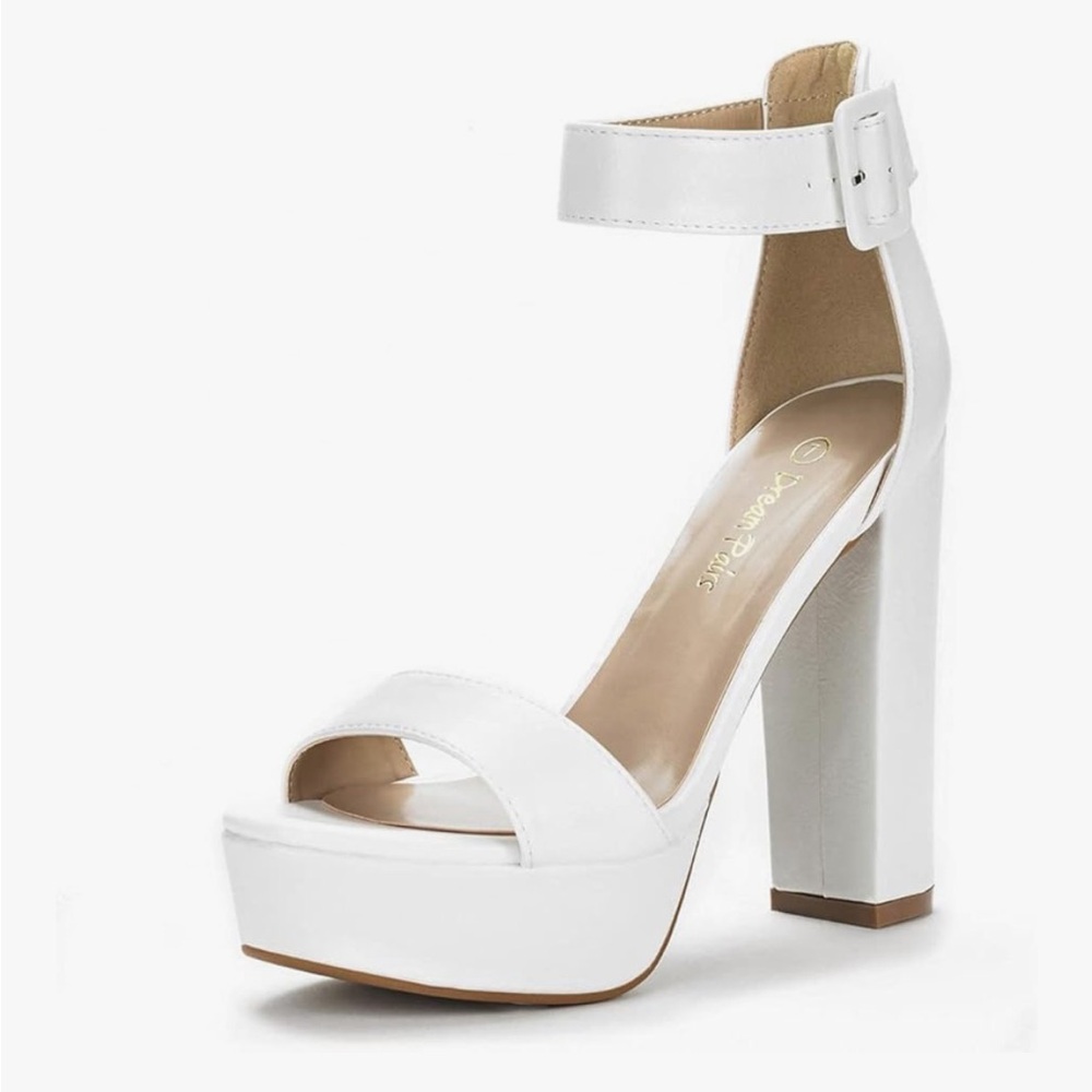 DREAM PAIRS Women's Hi-lo Heeled Sandal